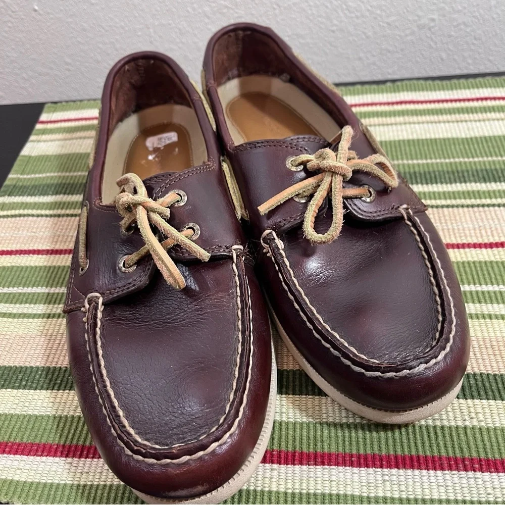 G.H. Bass & Co. Hampton Core 2 Leather Boat Shoes Men’s 9.5M Dark Brown dockside - Picture 6 of 10